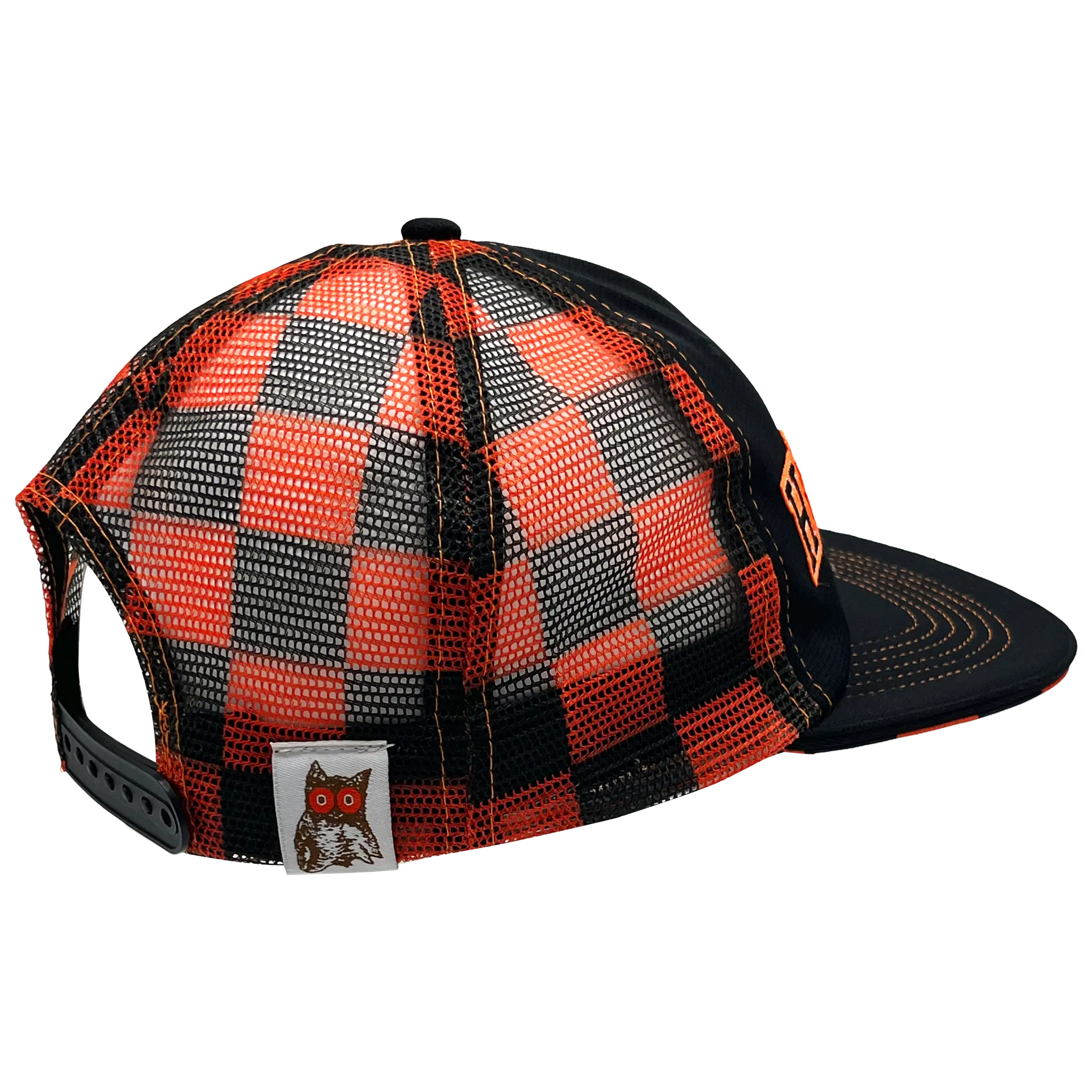 Hooters Checkered Trucker Hat - Image 3