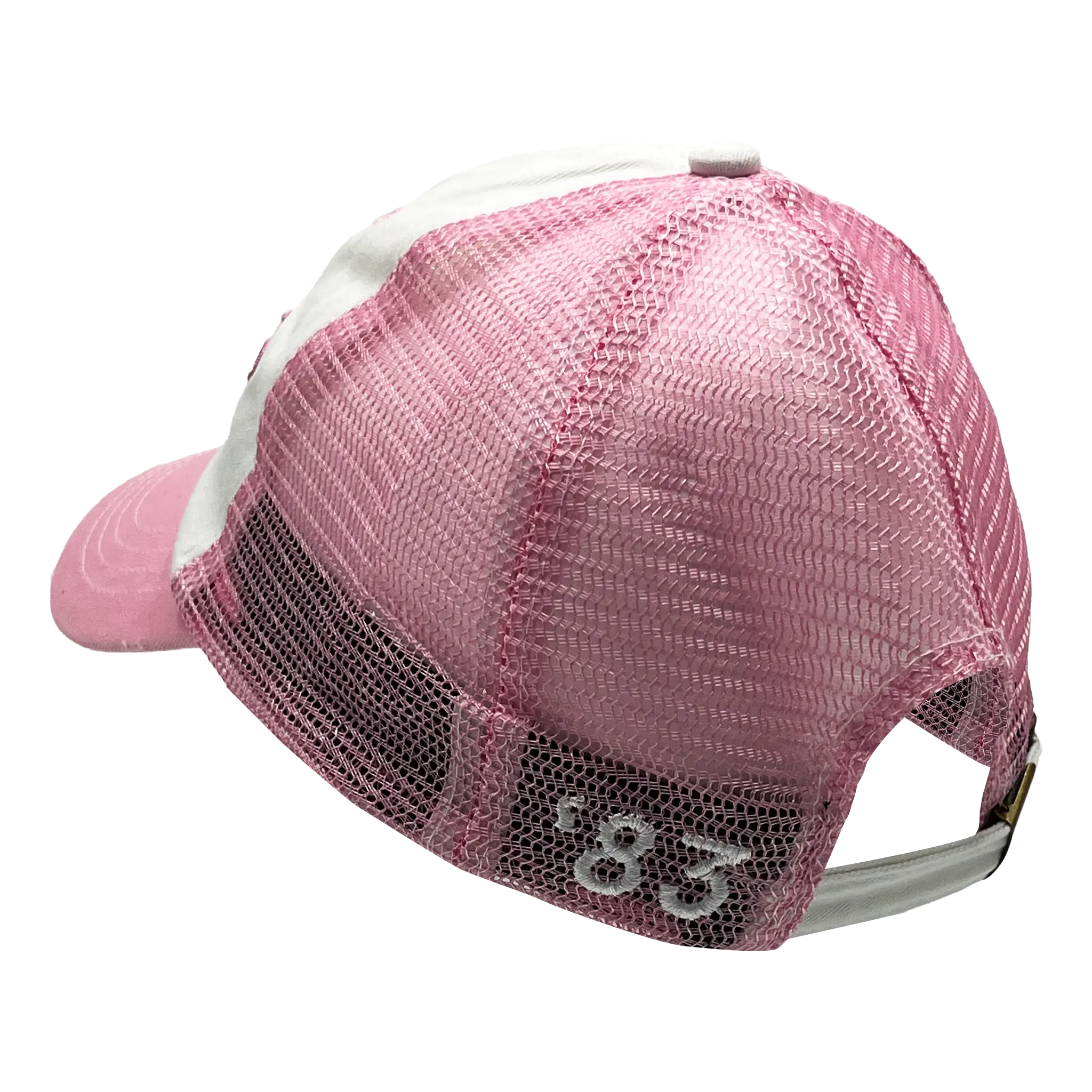 Hooters Distressed Pink/White Ladies' Hat - Image 3