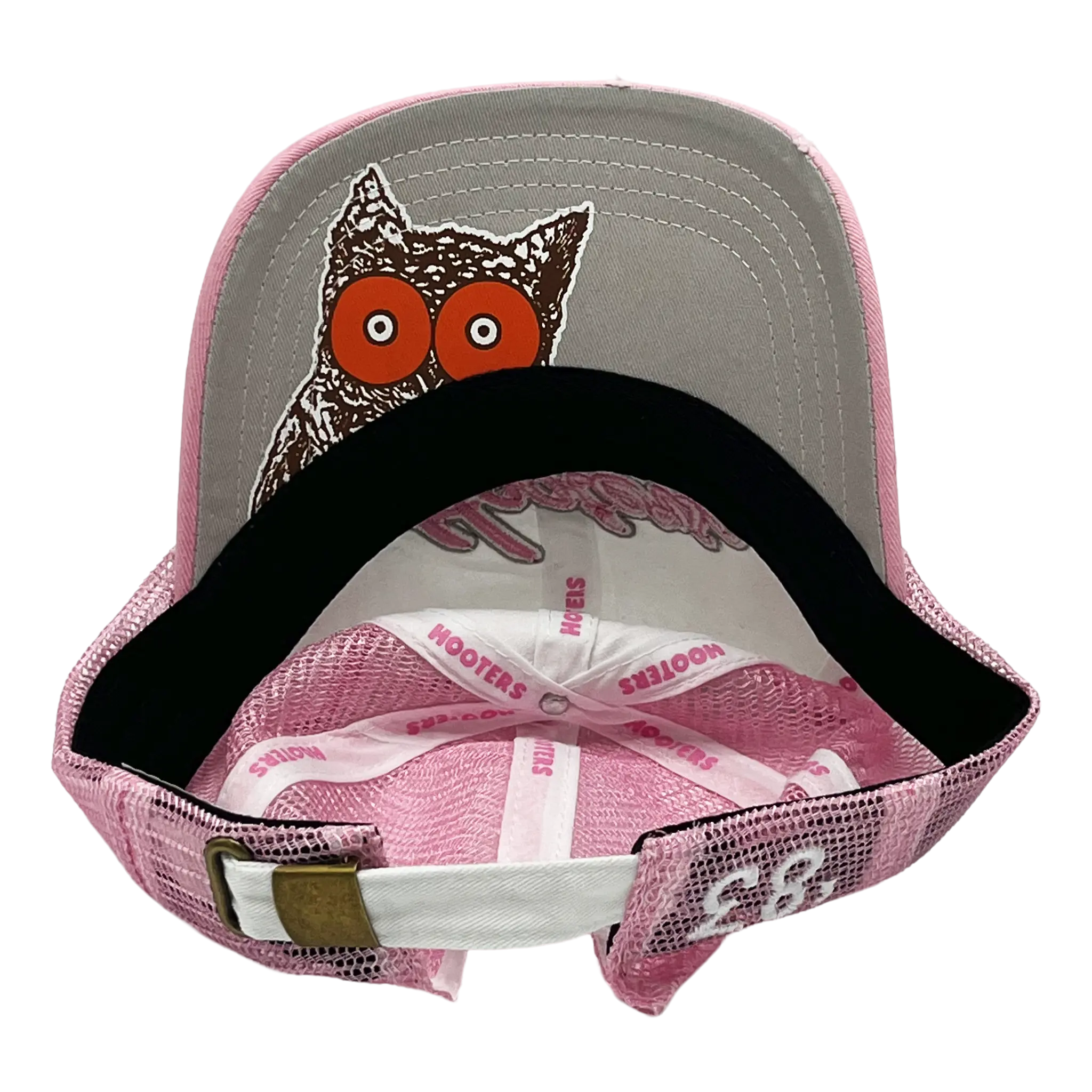 Hooters Distressed Pink/White Ladies' Hat - Image 4