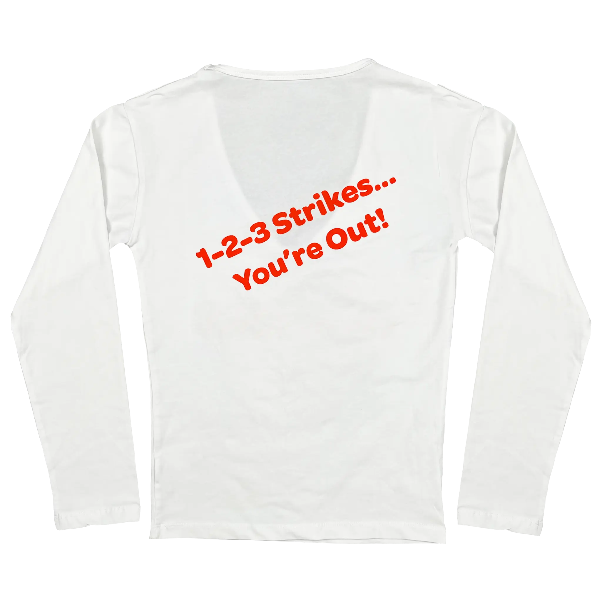 Hooters Spring Training Ladies Long Sleeve V-Neck - Image 3